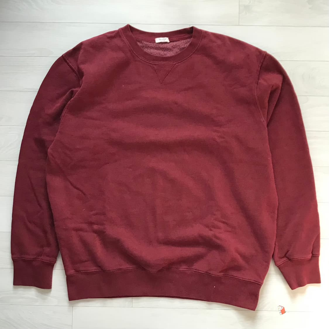 브랜디멜빌 버건디빅사이즈 맨투맨 상품이미지1