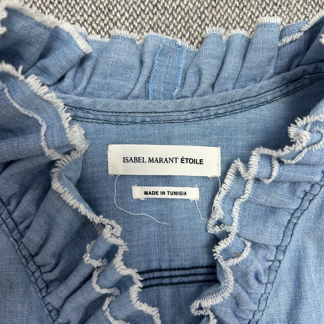 이자벨마랑 우먼스 셔링 데님셔츠(36) 상품이미지2