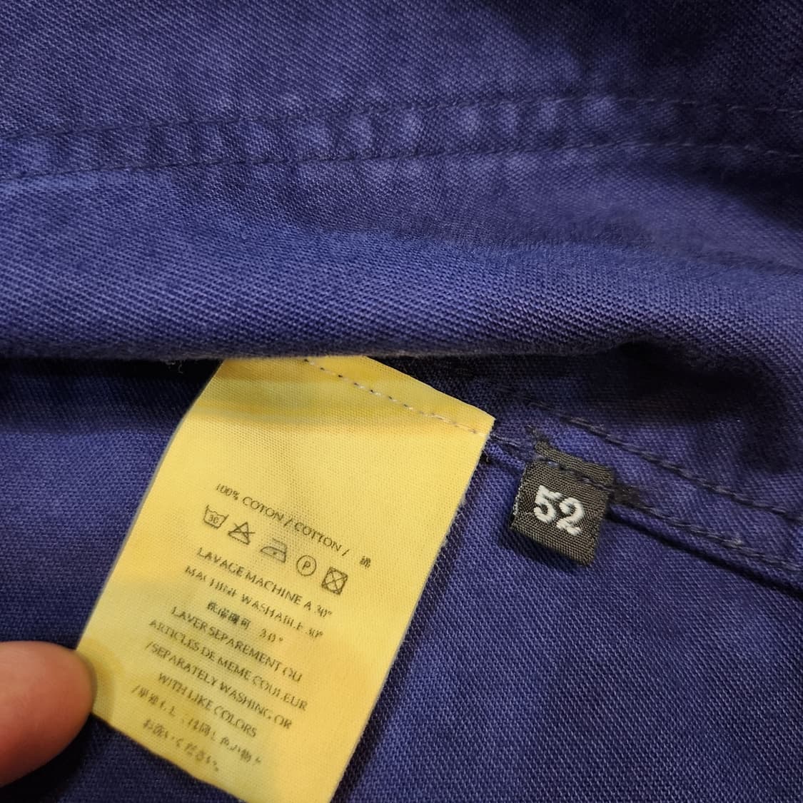르몽샐미셸 몰스킨 프렌치워크 자켓 52 코듀로이 카라 상품이미지5