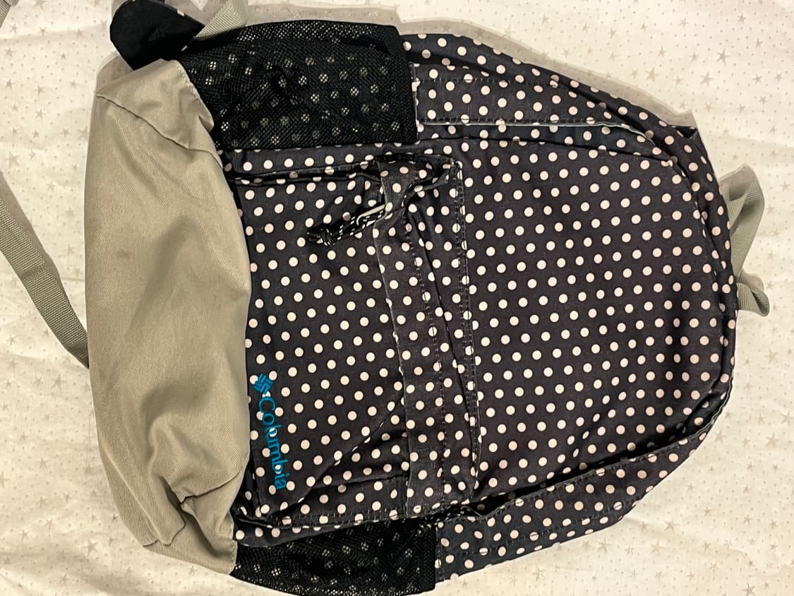 네이비 블랙 컬럼비아 도트 백팩 🌀 상품이미지3
