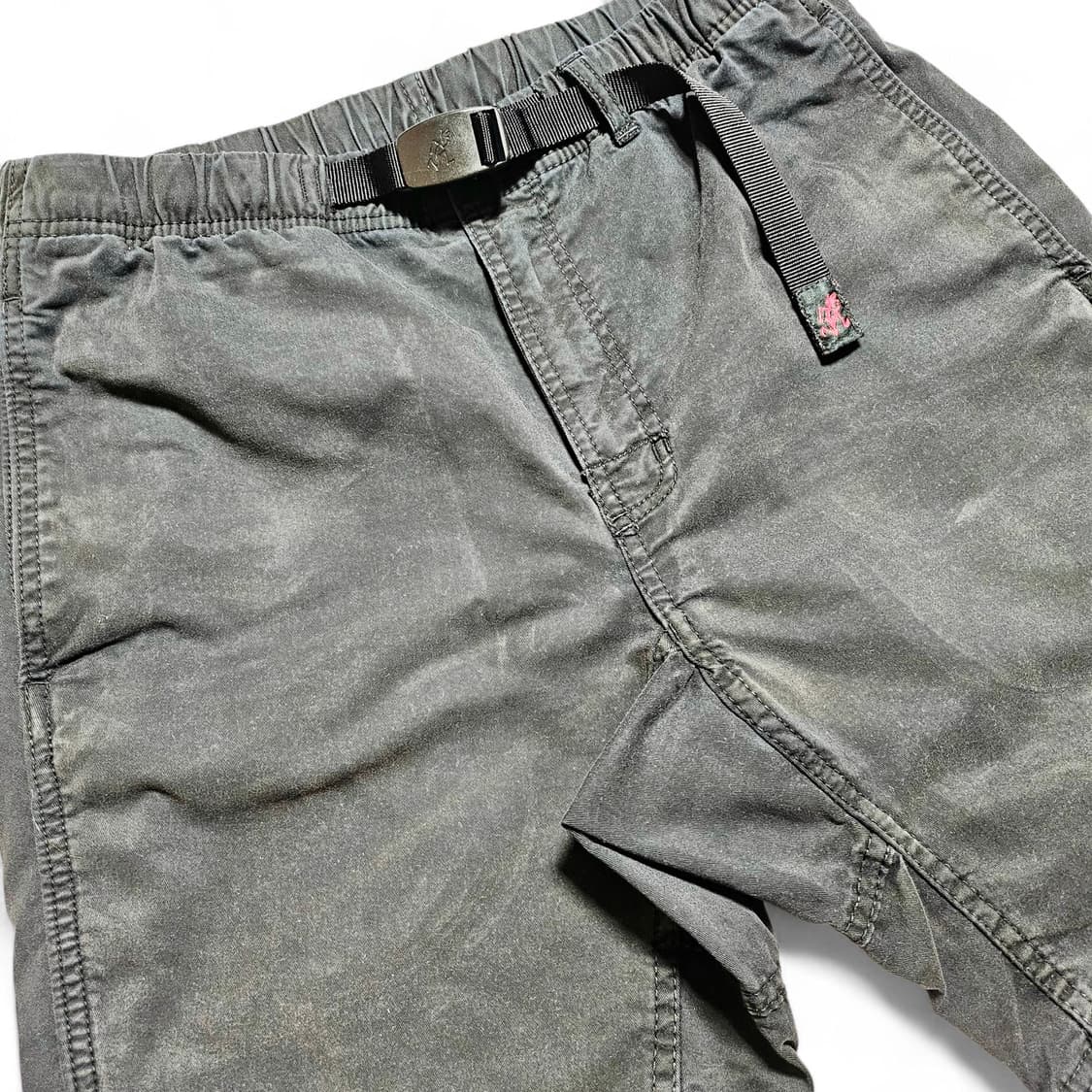 [M/30-32][그라미치]90's USA 가먼트다이 G치노 하프팬츠 블 상품이미지3
