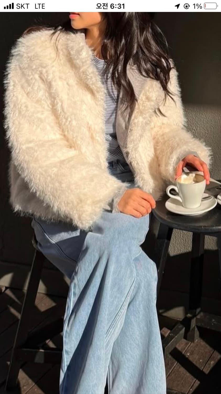 로우타이드 퍼 자켓(새상품) 상품이미지4