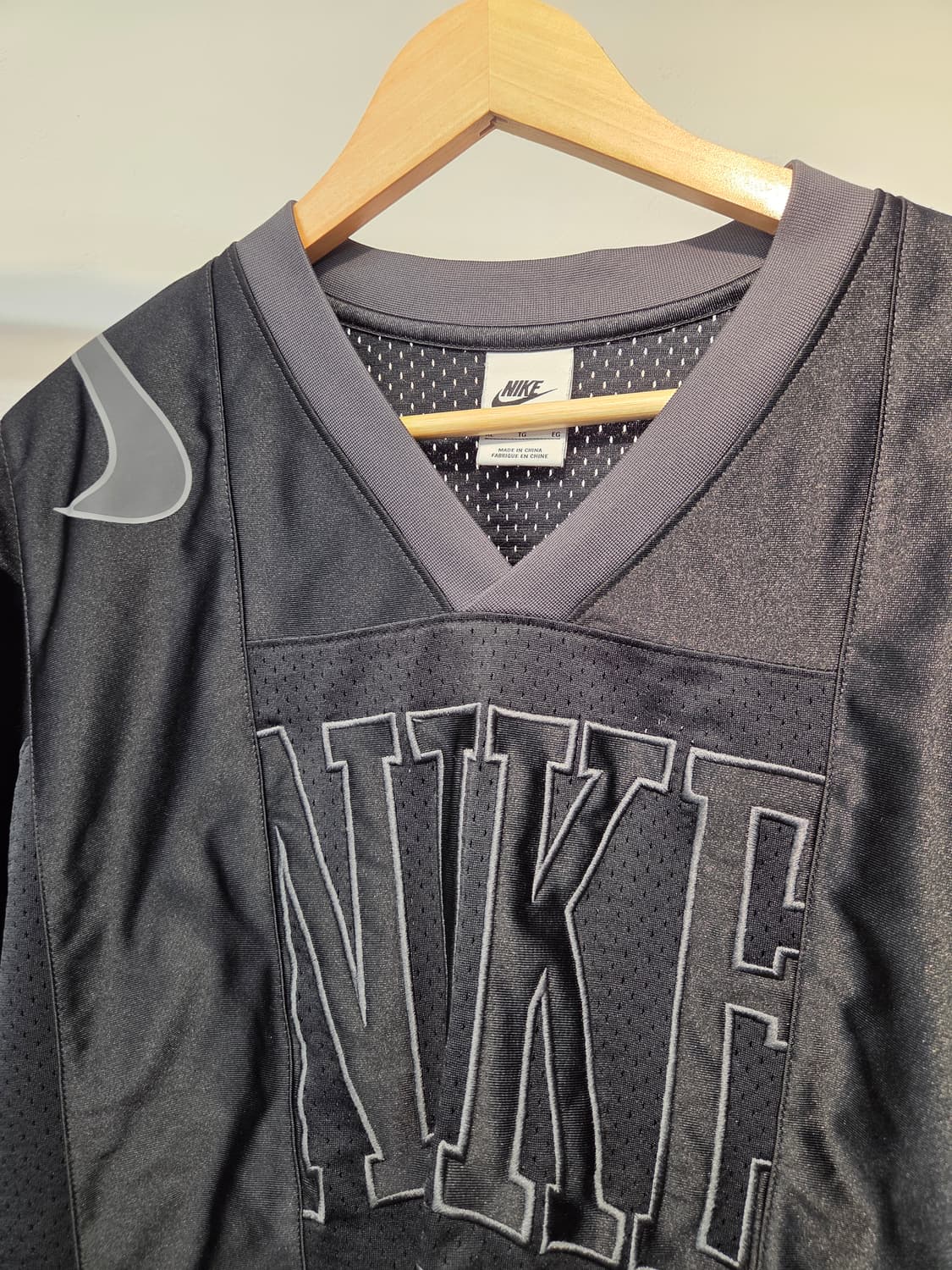 (W) 나이키 NSW 스트리트 오버사이즈 그래픽 저지 블랙 XL  상품이미지4