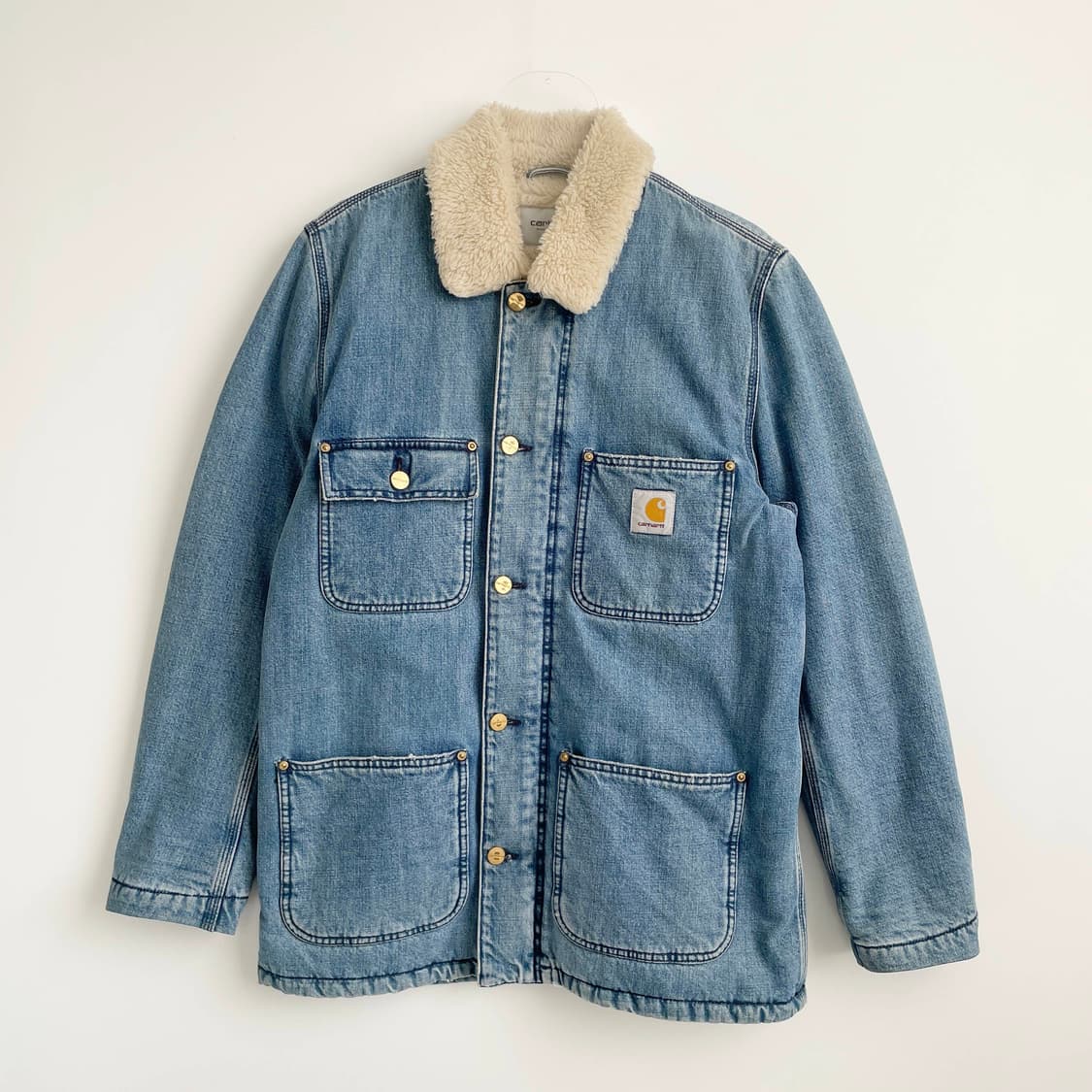 F2 칼하트 WIP 윕 피닉스 쉐르파 데님 초어 자켓 M사이즈 상품이미지1
