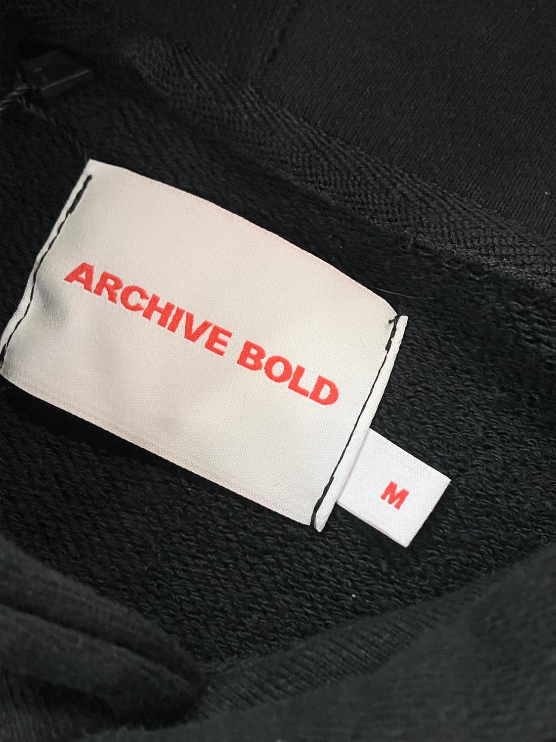 아카이브 볼드 후드티 블랙 #csz2704 상품이미지4