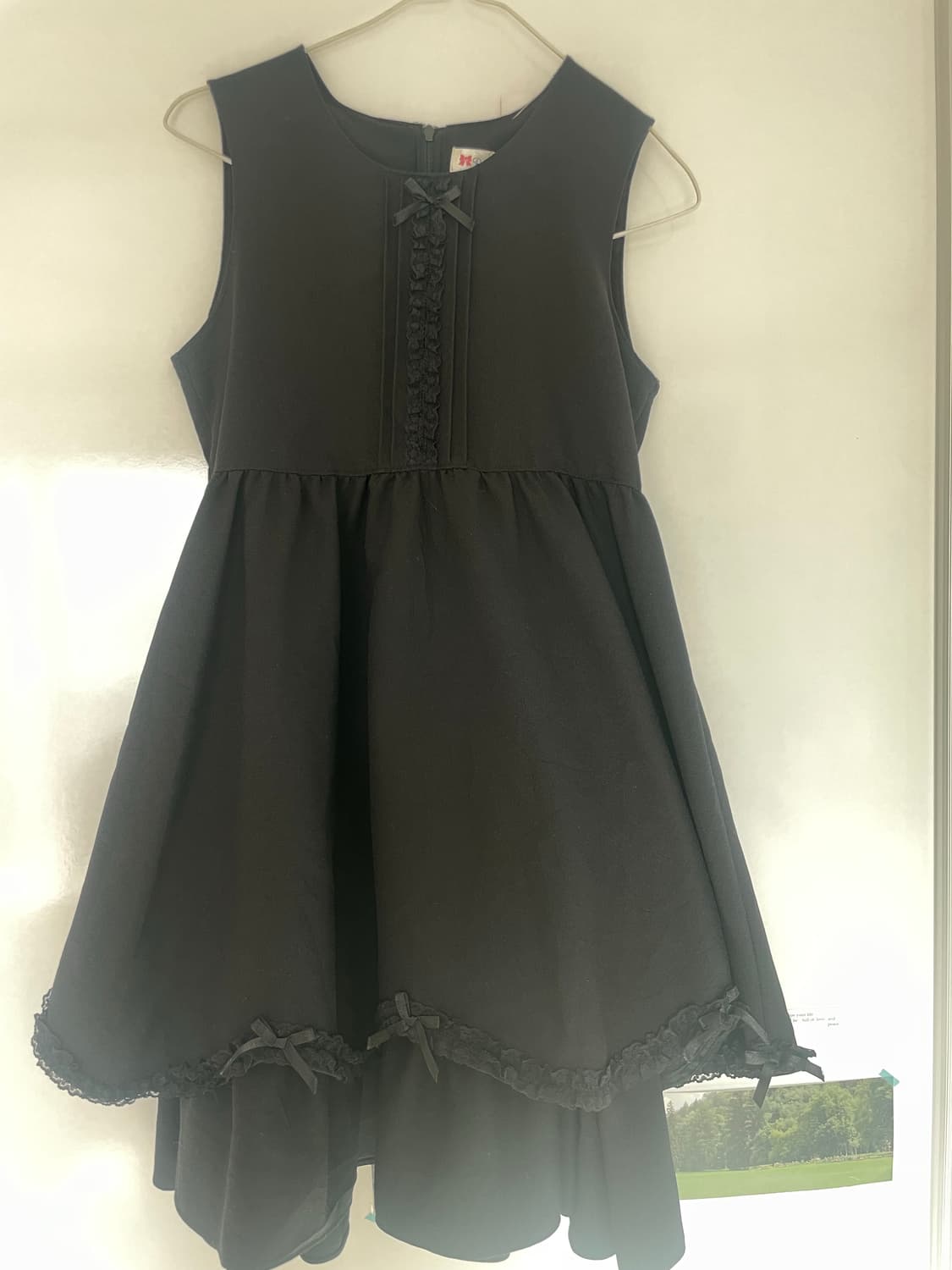 블랙 레이스 리본 빈티지 원피스 고스 펑크 쿠로미 상품이미지1