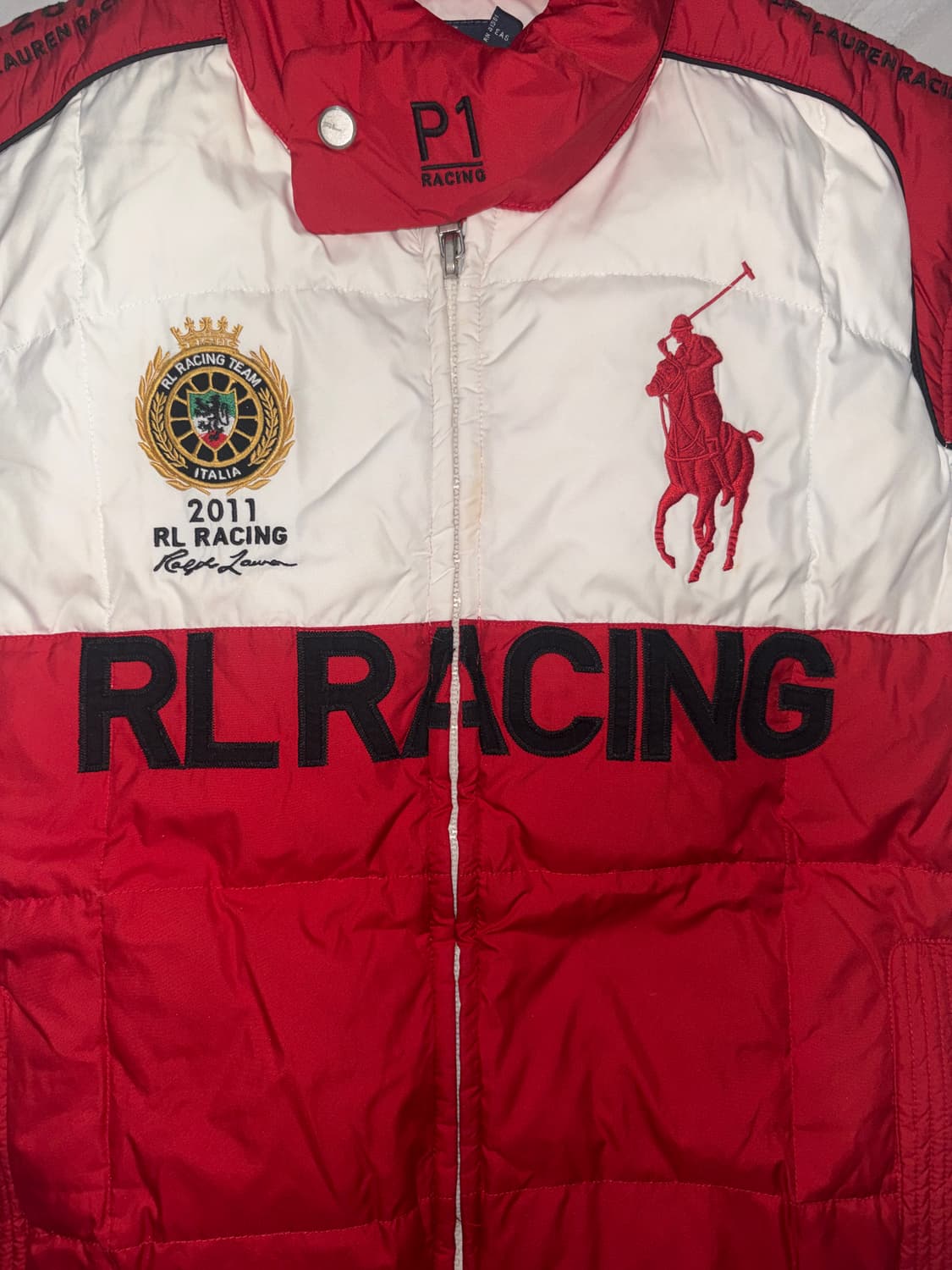 폴로 랄프로렌 팀 레이싱 패딩조끼 희귀매물 상품이미지3