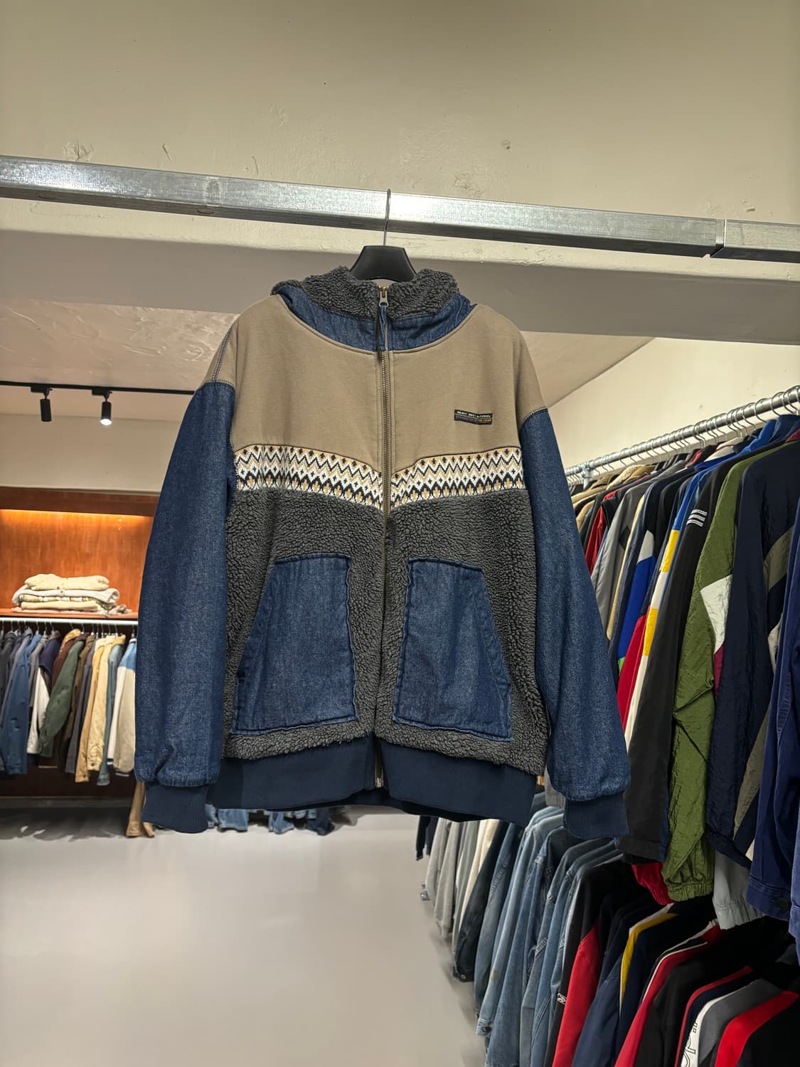 빈티지 데님 쉐르파 자켓   상품이미지7