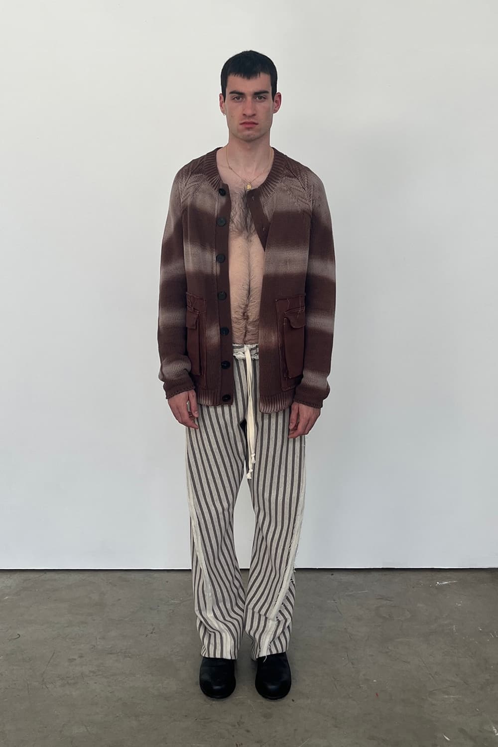 [1]에드워드 커밍 워시드 가디건/브라운 상품이미지2