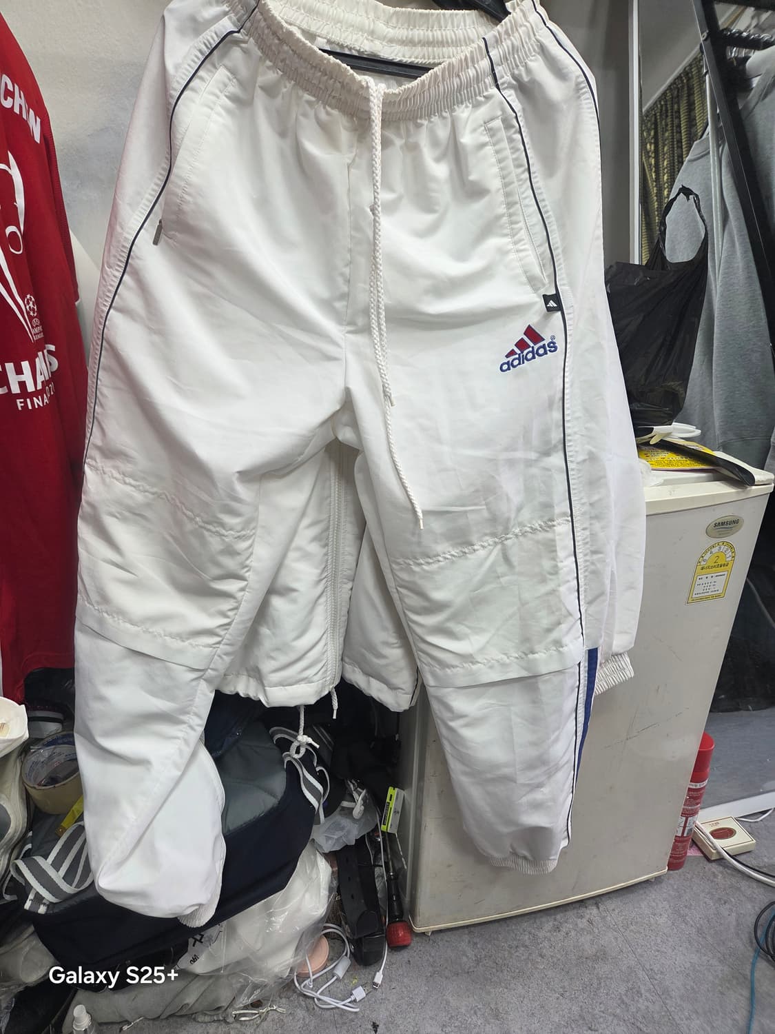 아디다스  화이트   트레이님   바지 상품이미지1