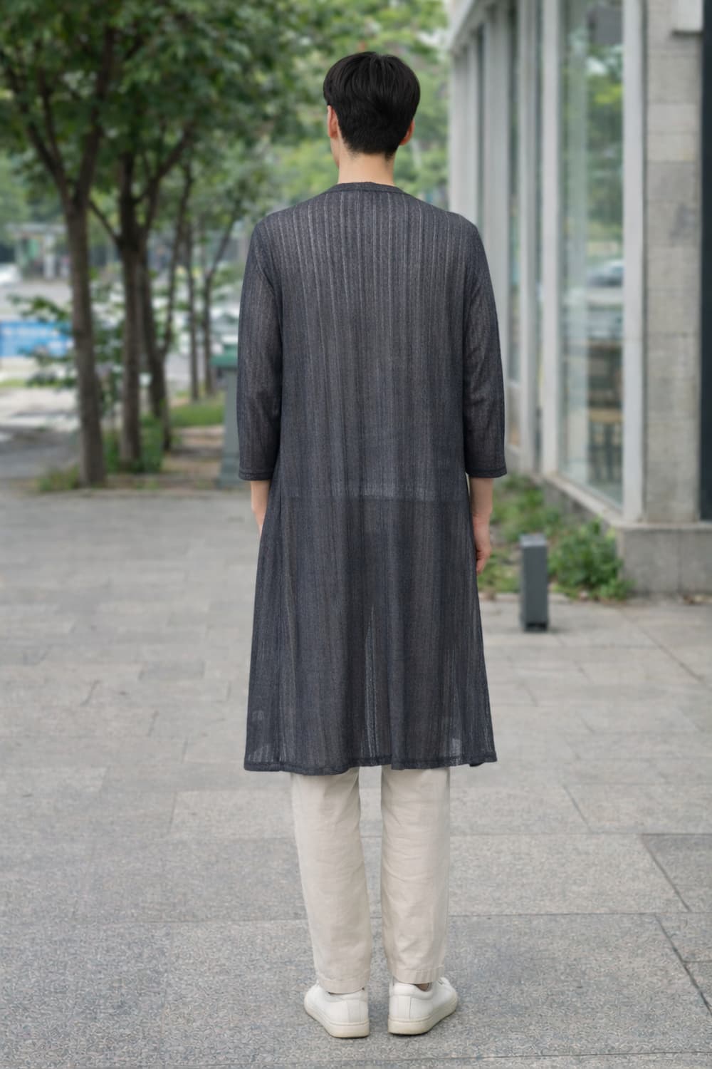 몽탁 MONTAGUT 린넨 롱가디건 95 새상품 / 백화점 브랜드 상품이미지3