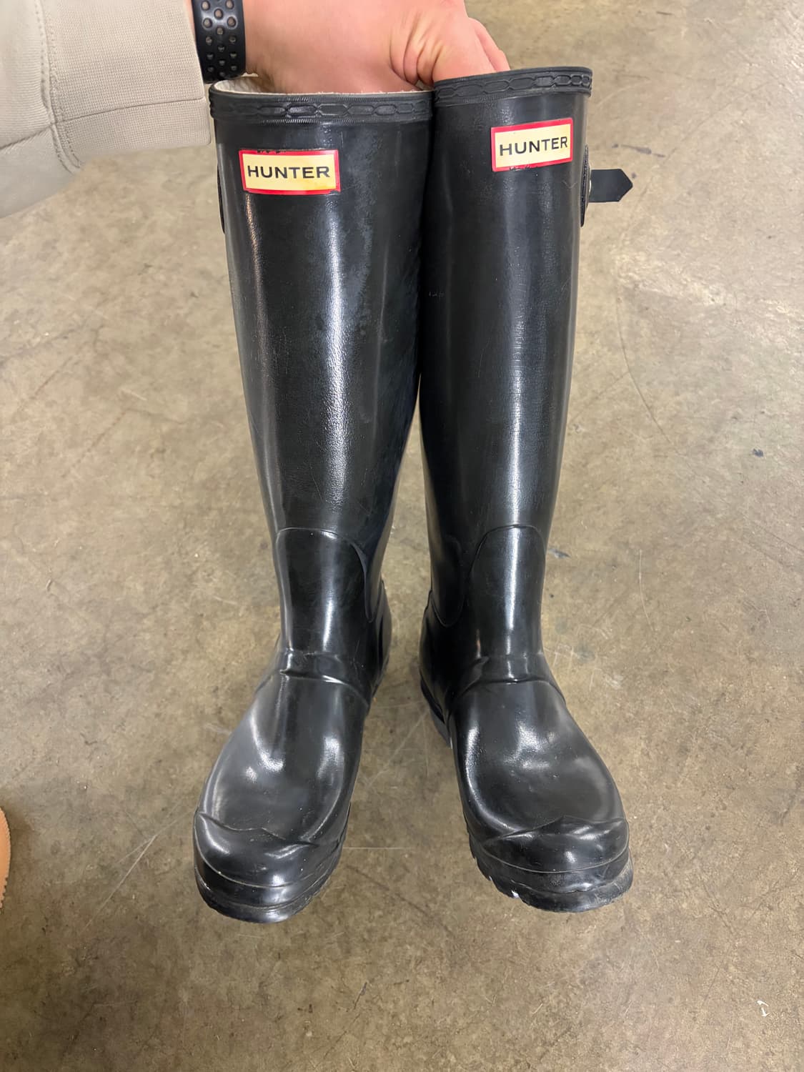 헌터 오리지널 톨 레인부츠 블랙 EU37 상품이미지2