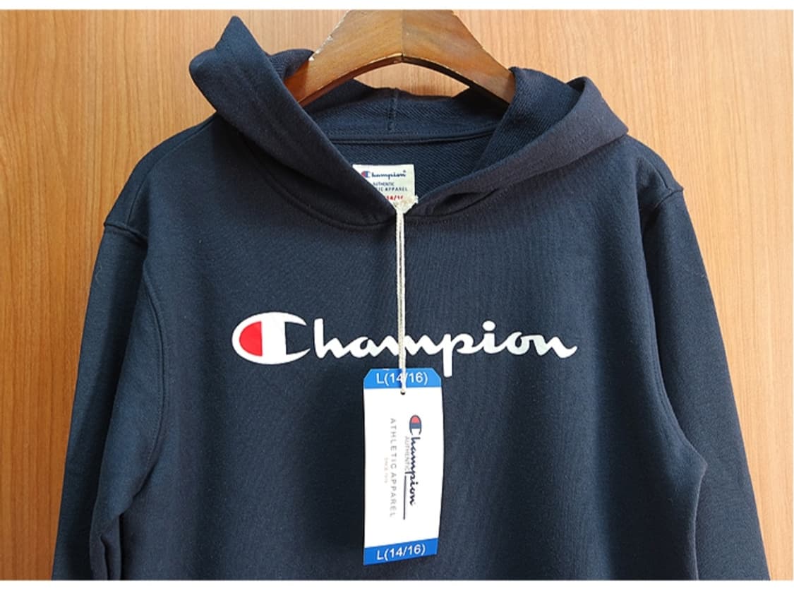 새제품~!!  챔피온  네이비 후드~ 우먼 S 사이즈 상품이미지4