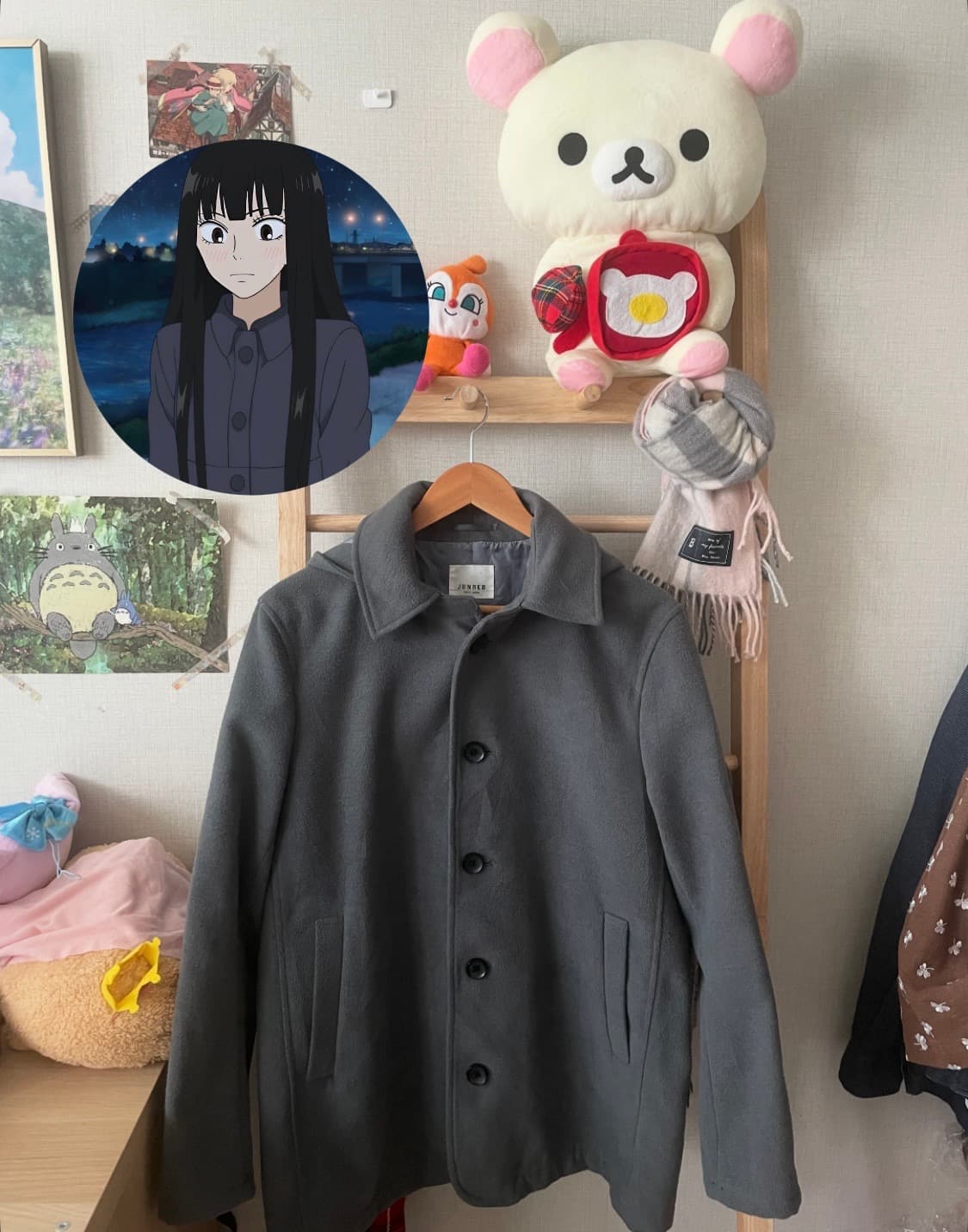 모리걸 빈티지 도쿄모리 그레이 숏코트 🩶🩶 상품이미지1