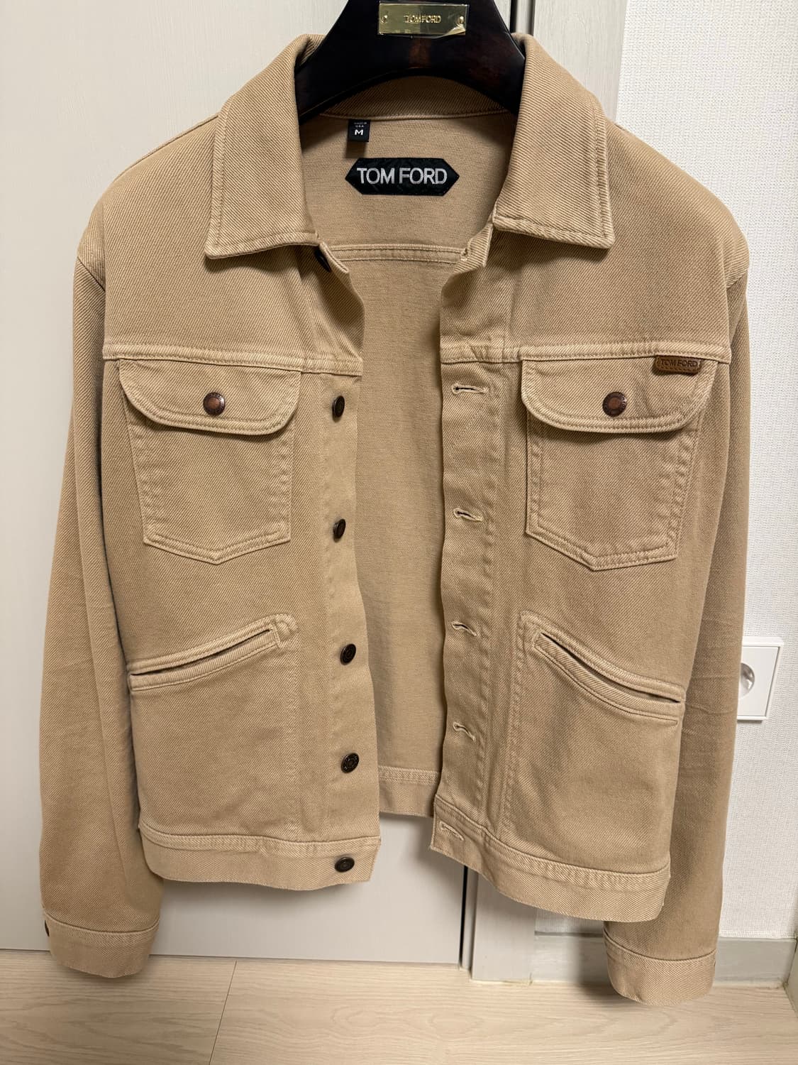 톰포드 트러커자켓 베이지 M사이즈 상품이미지1