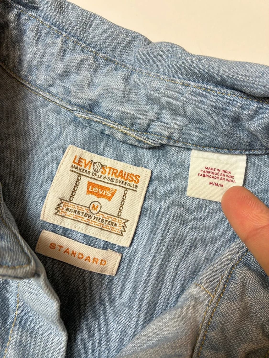 리바이스 바스토우 웨스턴 중청 데님 셔츠 PN8544 상품이미지7