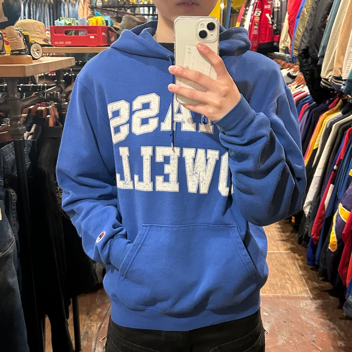 [HI] 챔피온 후드티 블루  상품이미지2