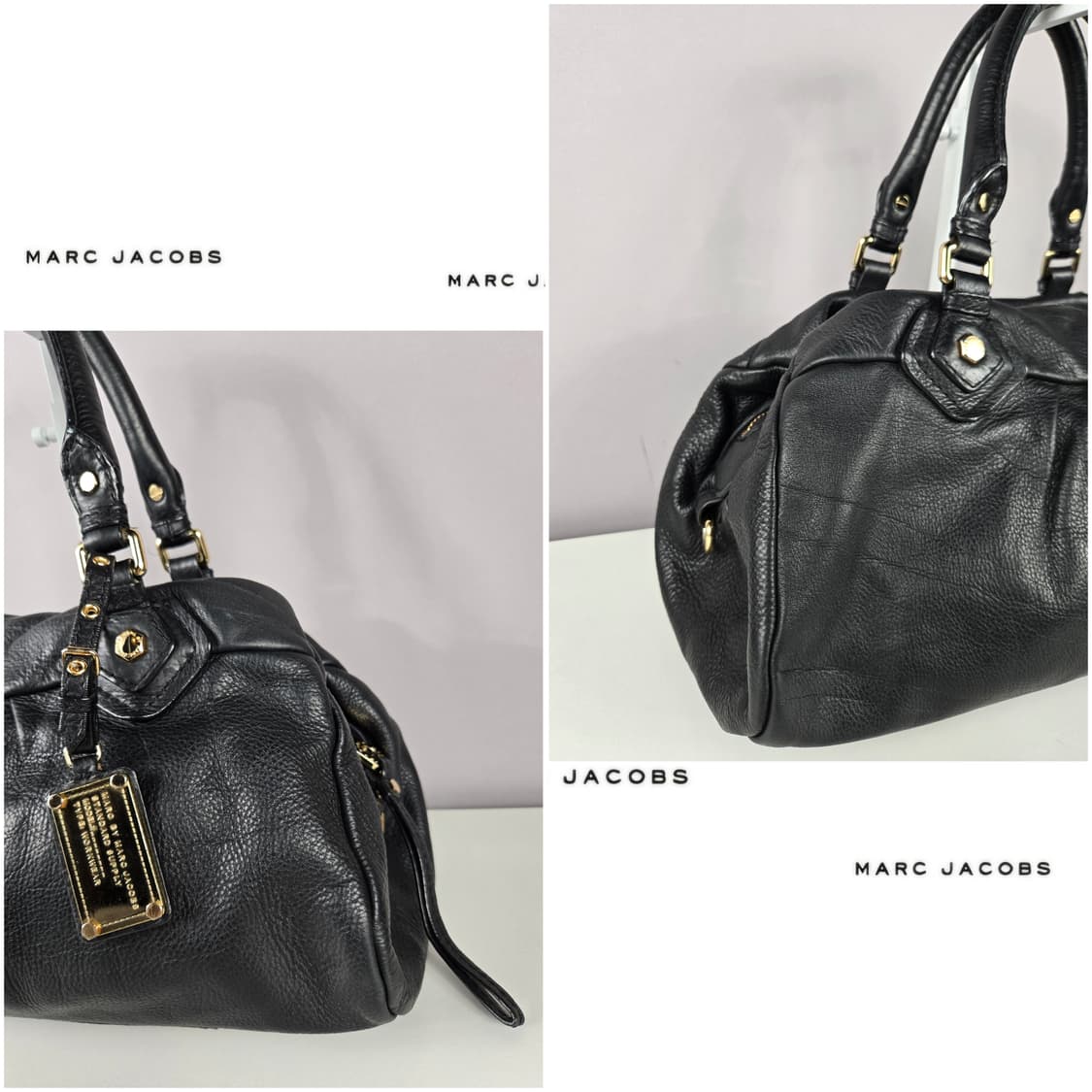 마크제이콥스 클래식 큐 그루비 라지 가죽 토트백 가방 정품 블랙 그루비백 상품이미지3
