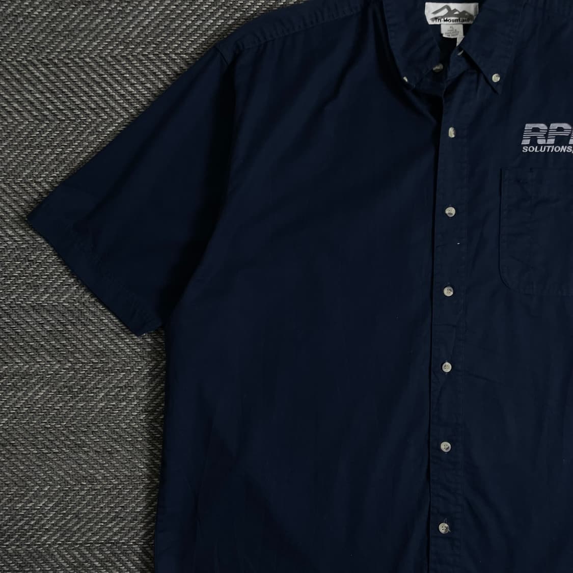 USA 오리지날 빈티지 박시핏 워크 셔츠 네이비 o 3118 상품이미지3