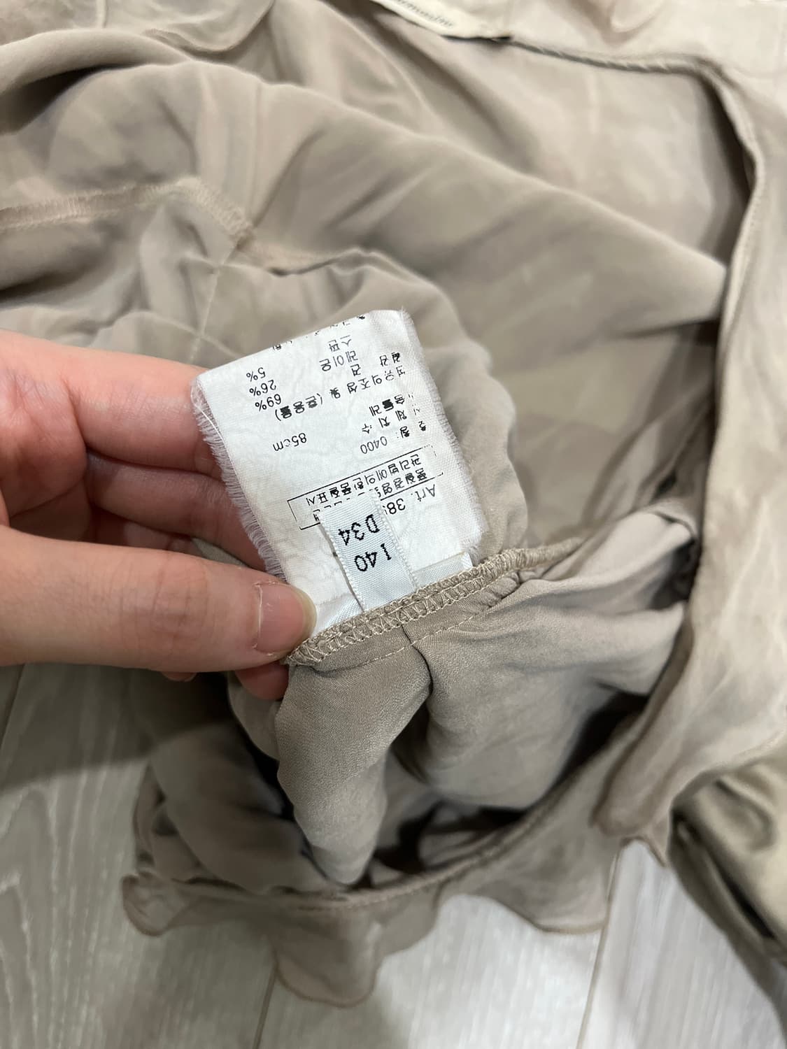 블루마린 블라우스 베이지 상품이미지3