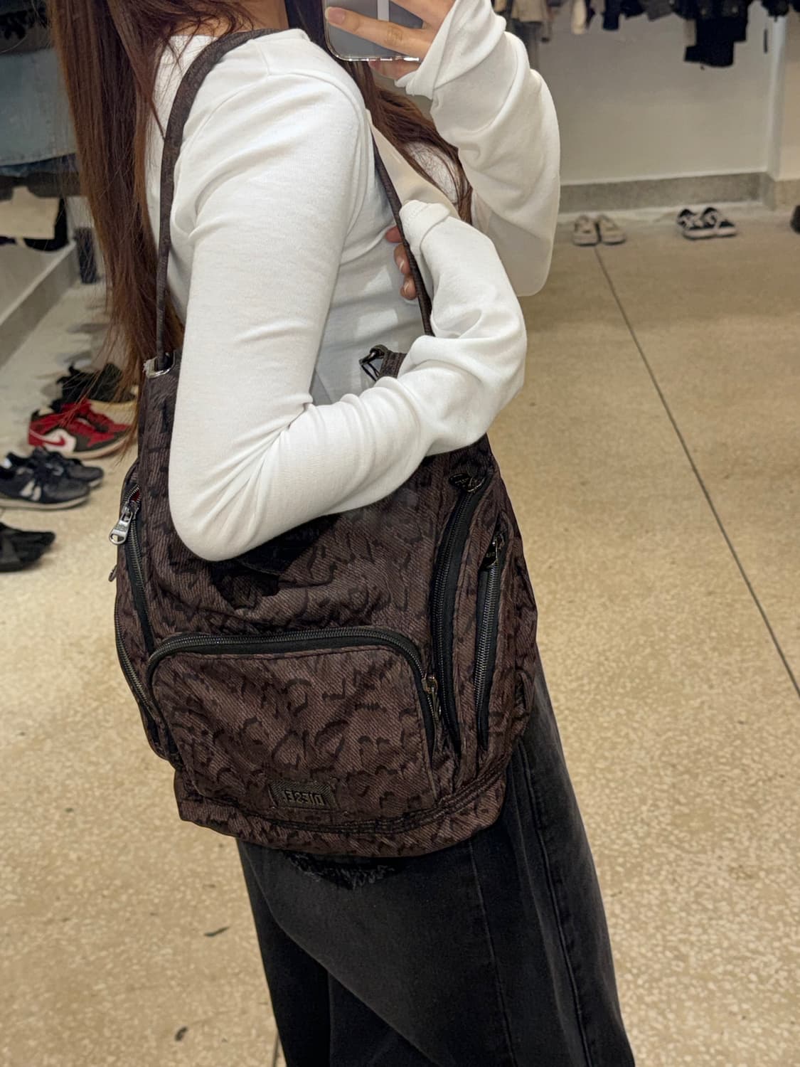 Diesel leopard nylon shoulder bag   상품이미지5