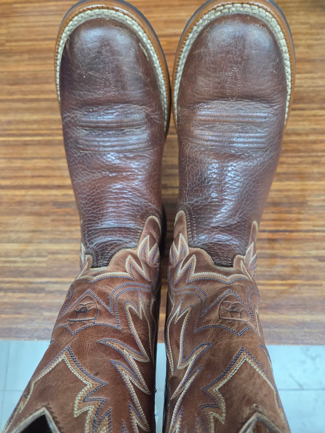 Ariat 빈티지 웨스턴 부츠 uk 7m 255 상품이미지7