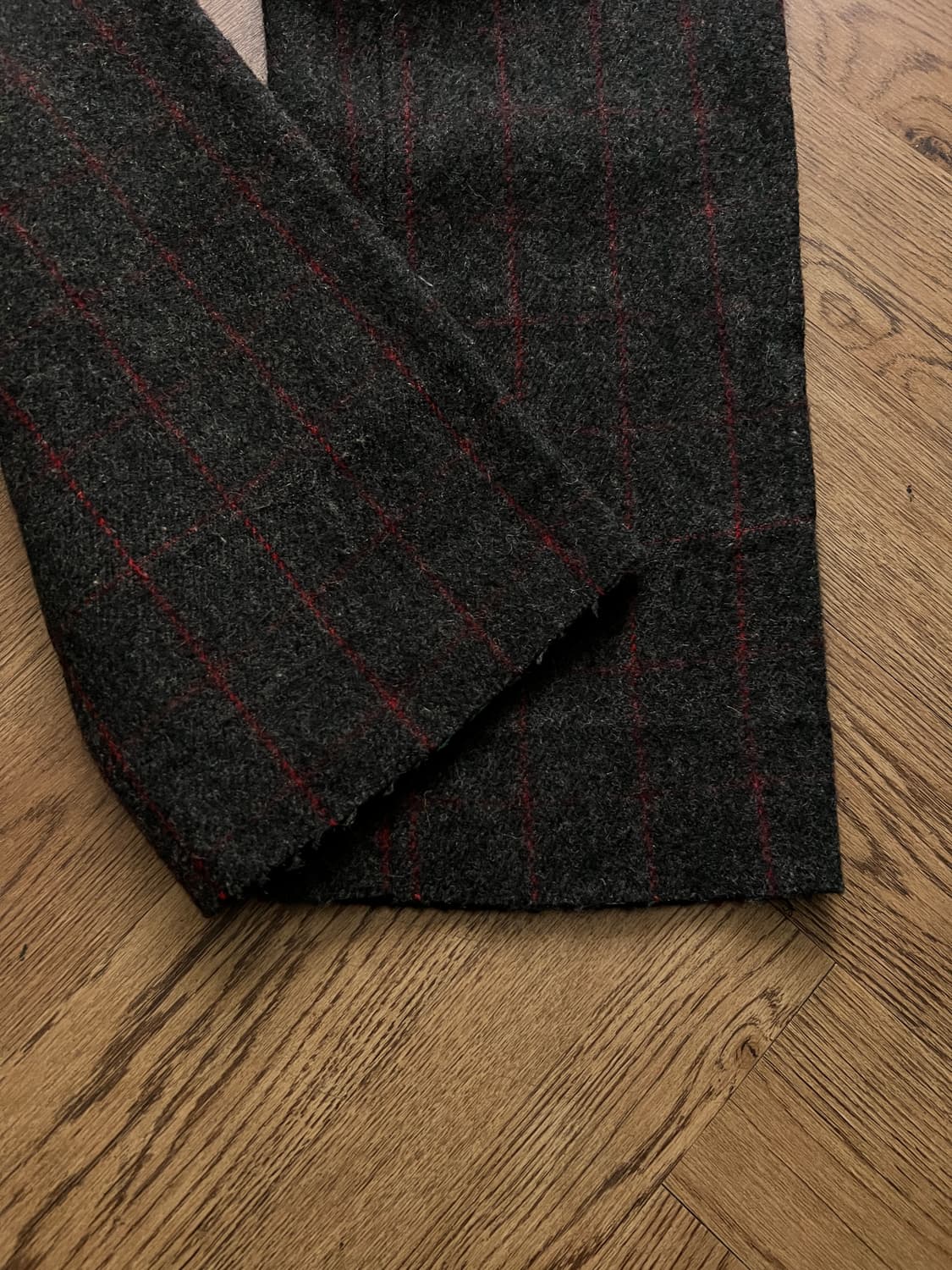 [30]80's 울리치 Made in USA 체크 울 트라우저 팬츠 상품이미지3