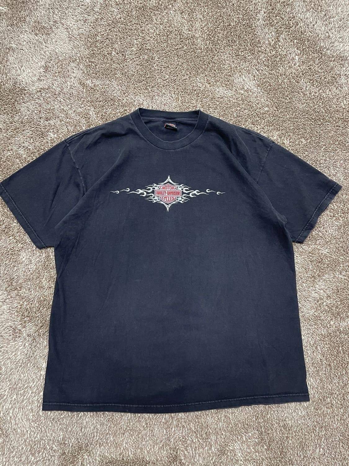 90s harley flame tee 할리 플레임 티셔츠 상품이미지2
