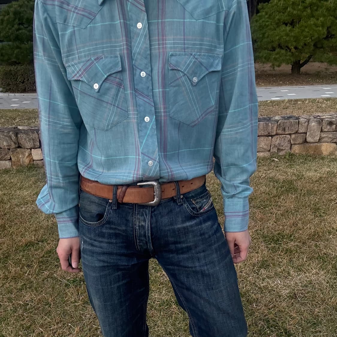 60~70s USA 에이치바씨 H Bar C 웨스턴 셔츠 상품이미지2