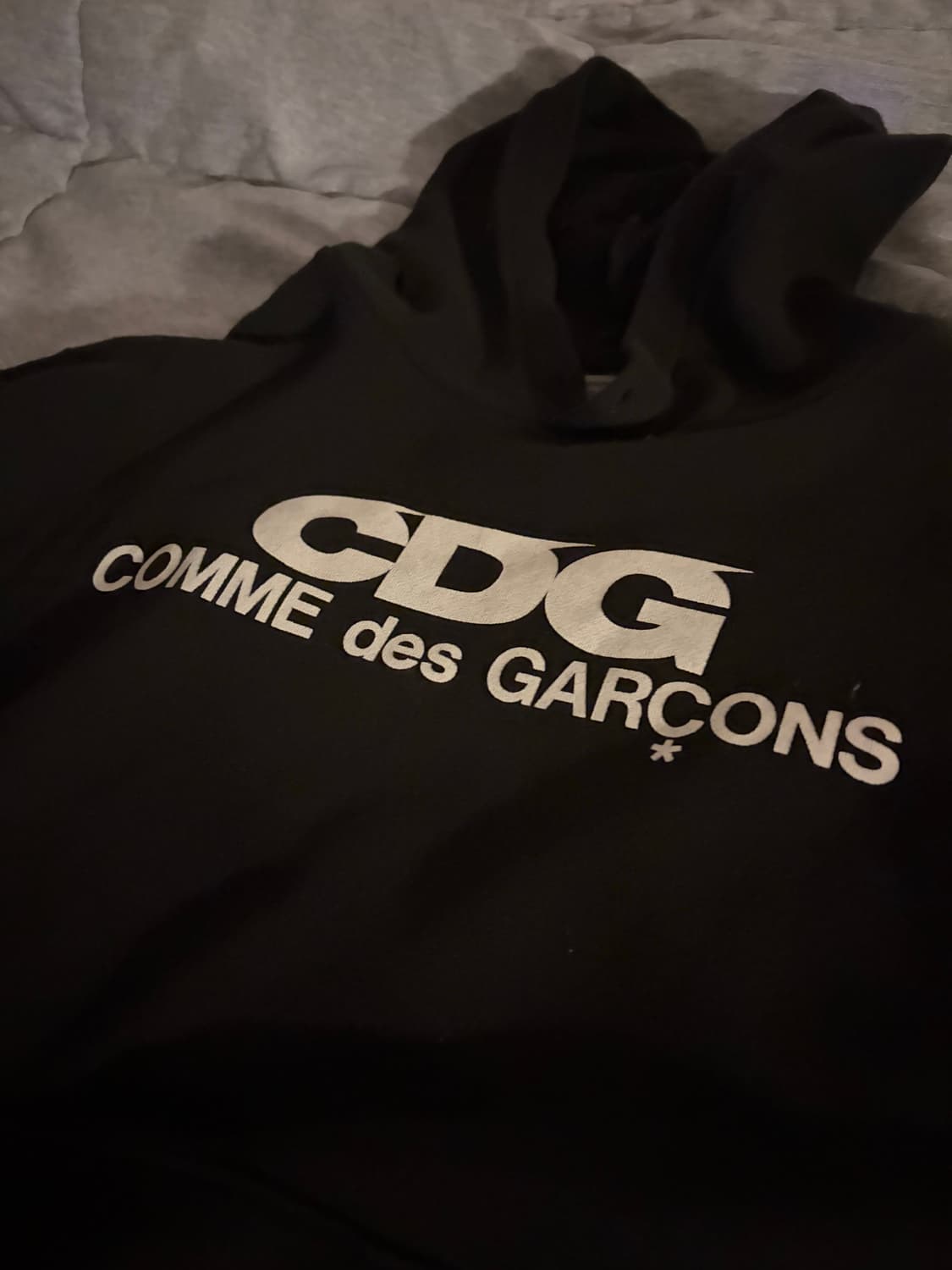 CDG  꼼데가르송 블랙 로고 후드티 상품이미지2