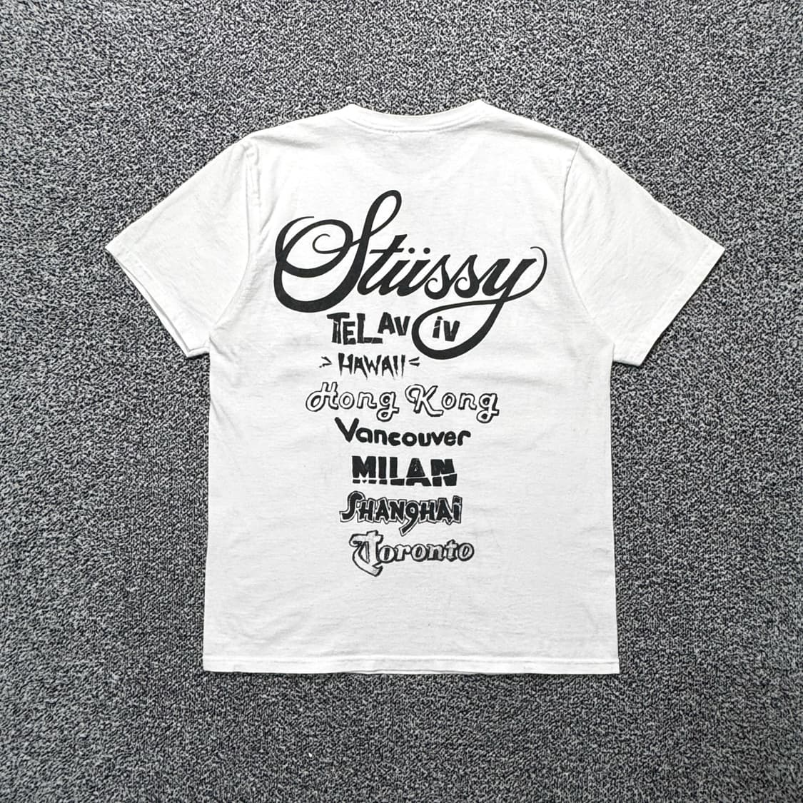 Name : 스투시 월드투어 트라이브 화이트컬러 반팔티 :) 상품이미지2