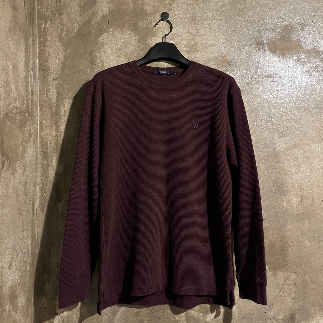 헤지스 와플 롱슬리브 상품이미지1