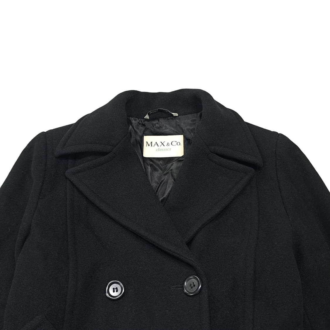 CL221 L 막스앤코 90s 이태리판 울캐시미어 더블 코트 자켓 상품이미지2