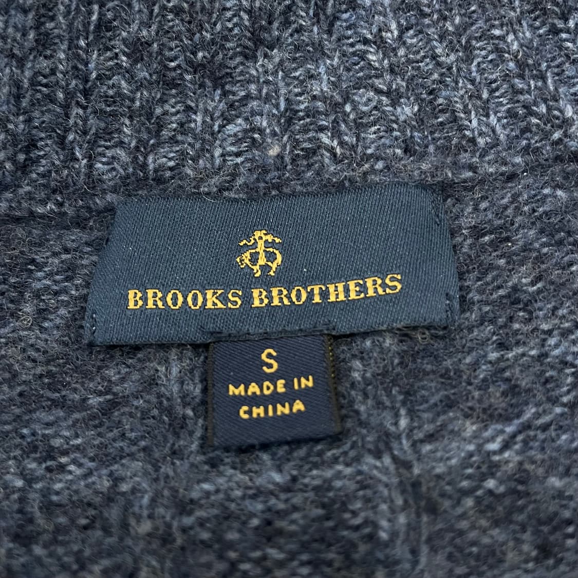 브룩스브라더스 반집업 케이블 니트 상품이미지3