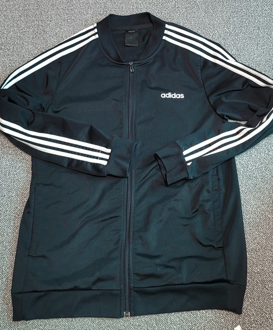 아디다스 삼선 져지 블랙 2XL 정사이즈 로 100  -105  적당 상품이미지1