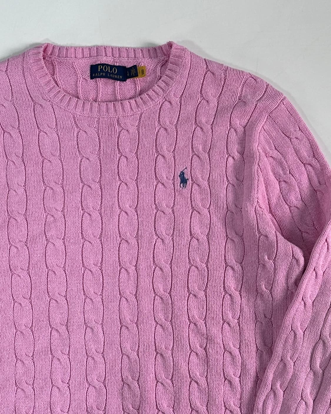 폴로 랄프로렌 핑크 케이블 니트 (va.39) 상품이미지6