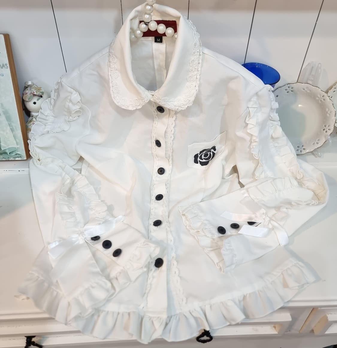 로리타 스타일BODY LINE  바디라인블라우스 상품이미지5