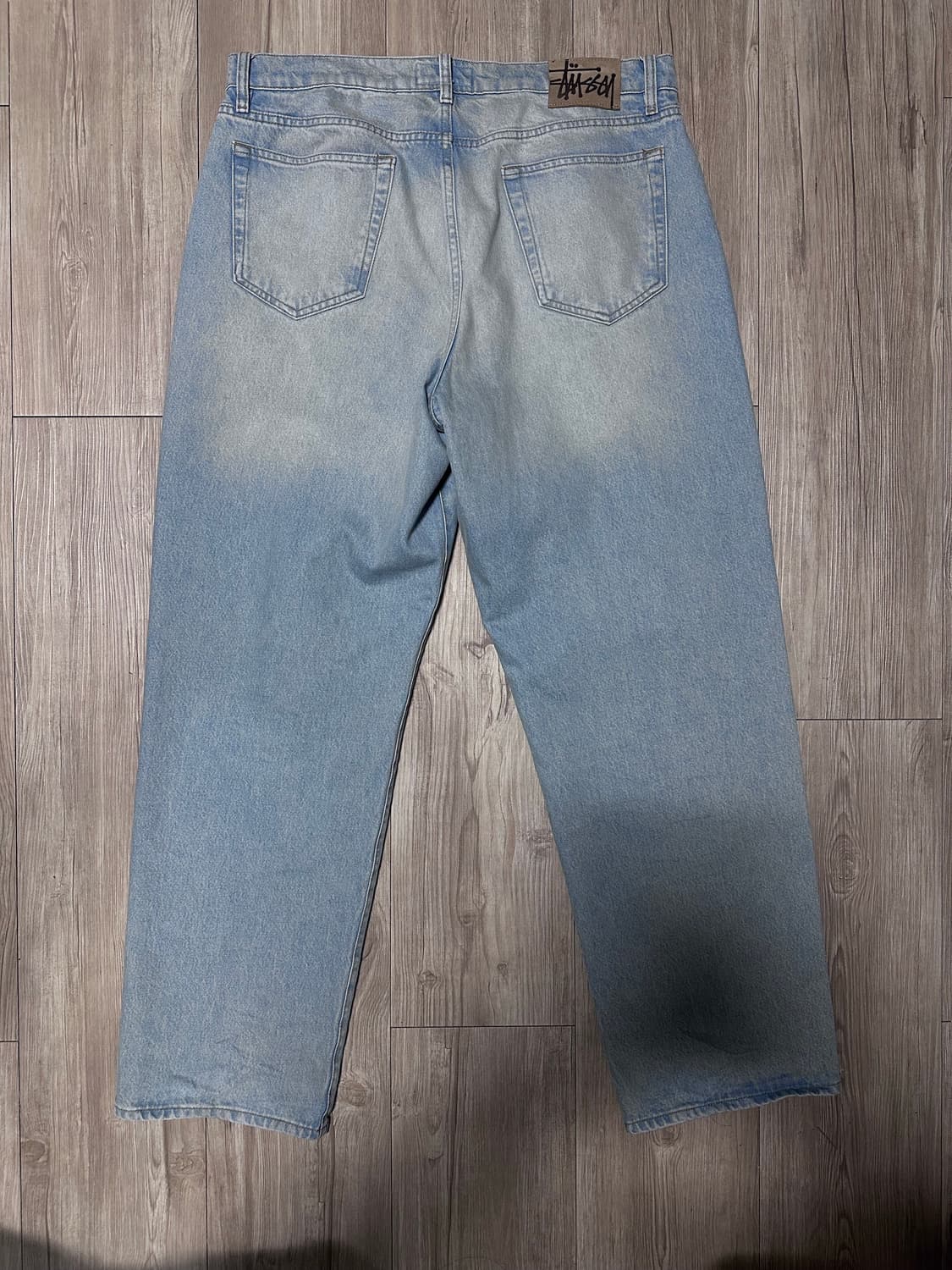 스투시 데님 빅 올 진 라이트 워시 34 상품이미지4