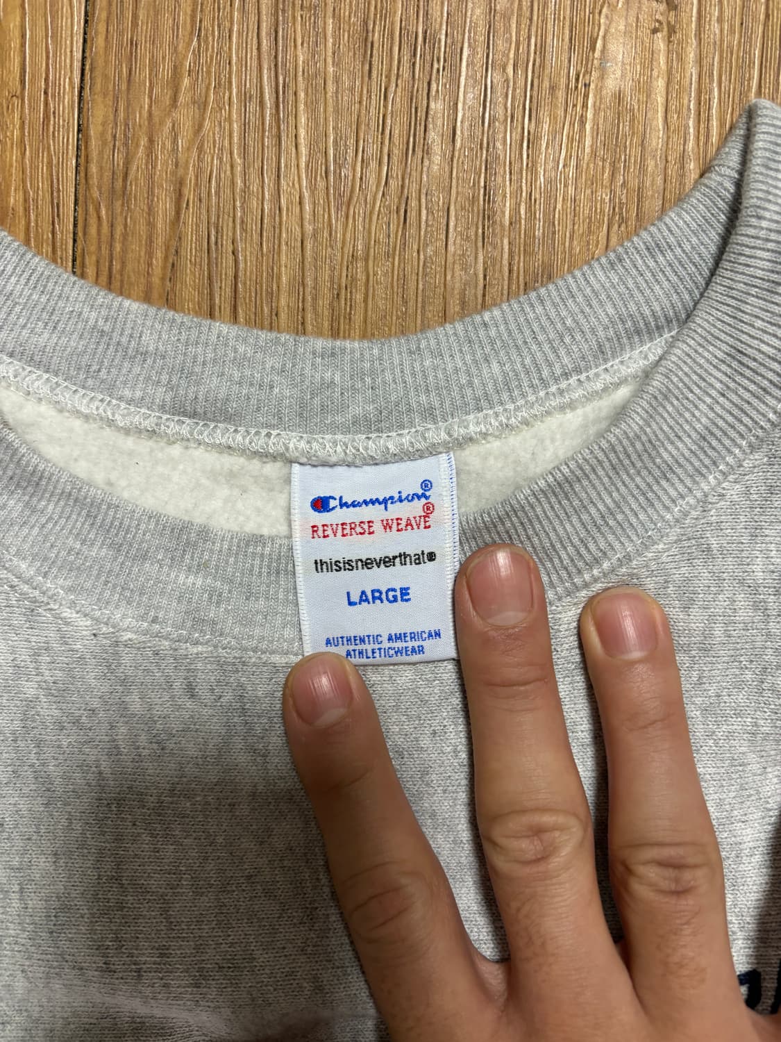 챔피온x디네댓 맨투맨 L 상품이미지2