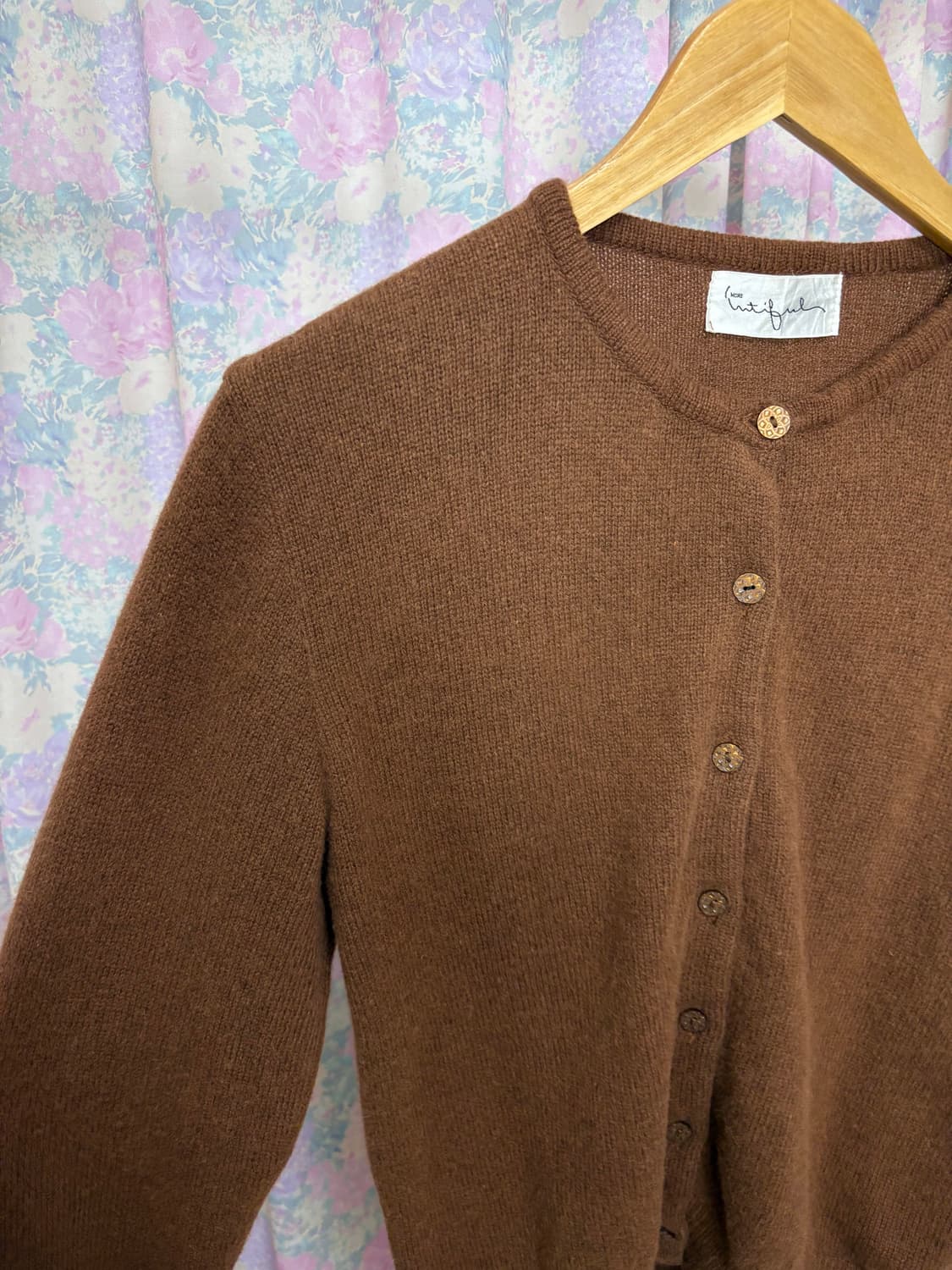 카멜 브라운 울 가디건 상품이미지7