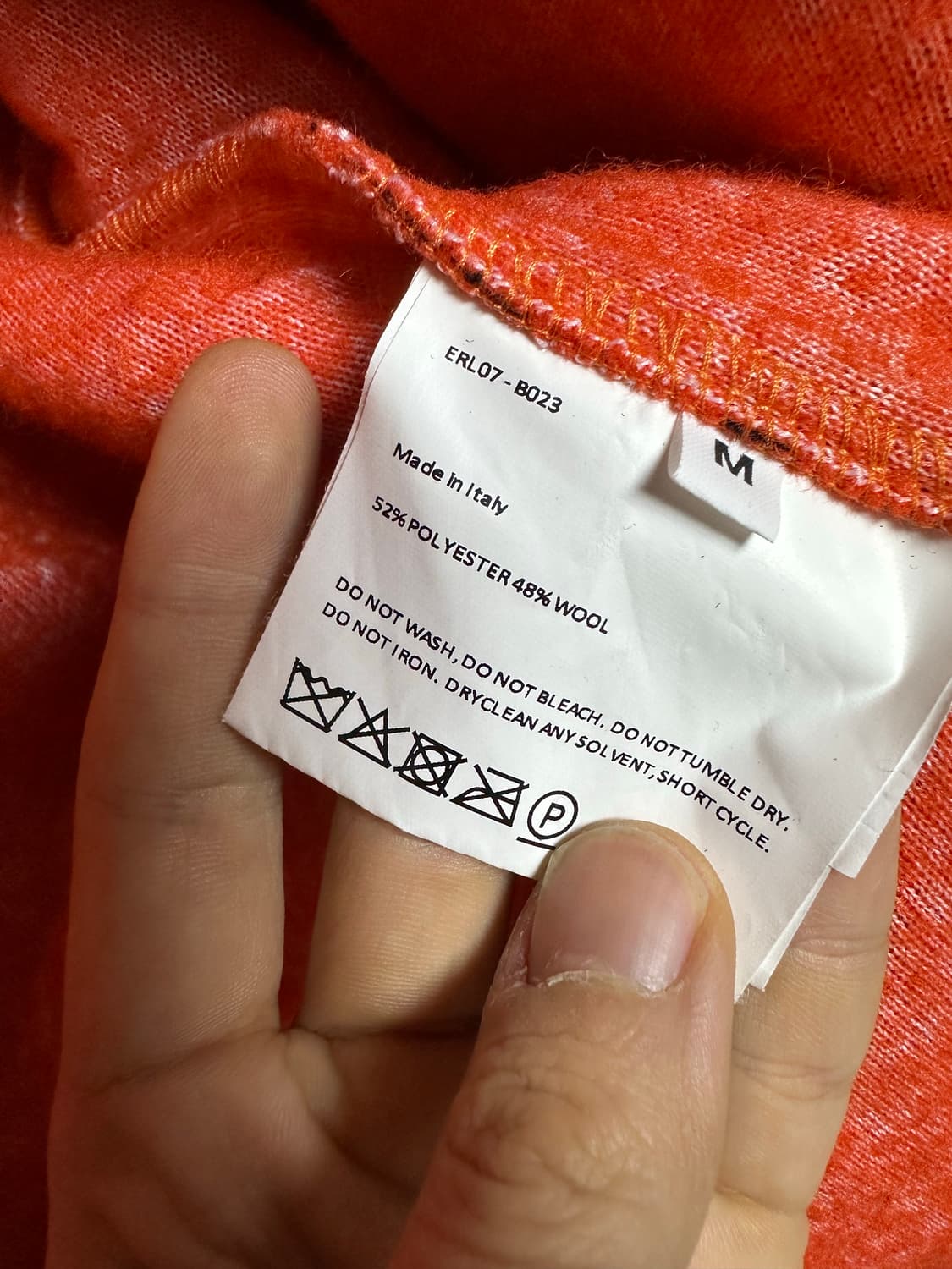 Erl 오랜지 레오파드 셔츠 m 상품이미지7