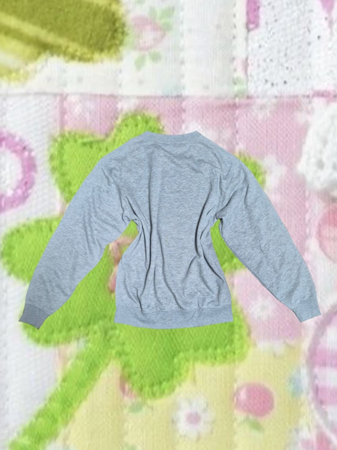 일본 빈티지 모리걸 스즈코 네코부치상 캐릭터 회색 맨투맨 티셔츠 상품이미지4