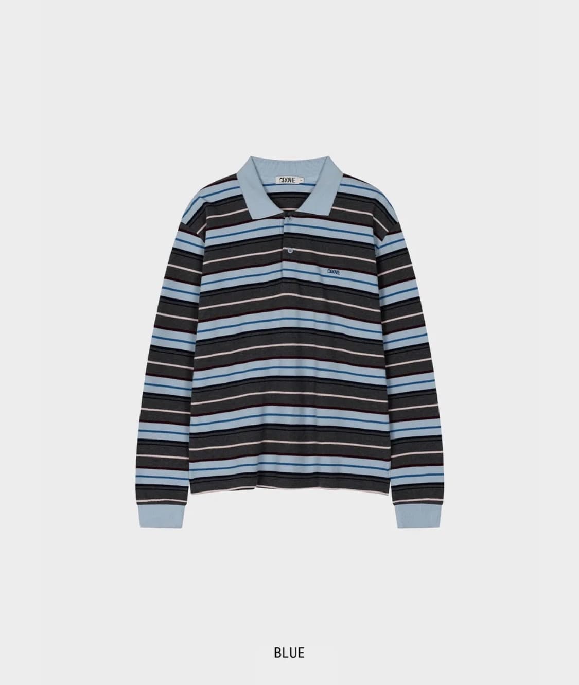 그로브) 스트라이프 피케 셔츠 카라티 상품이미지1