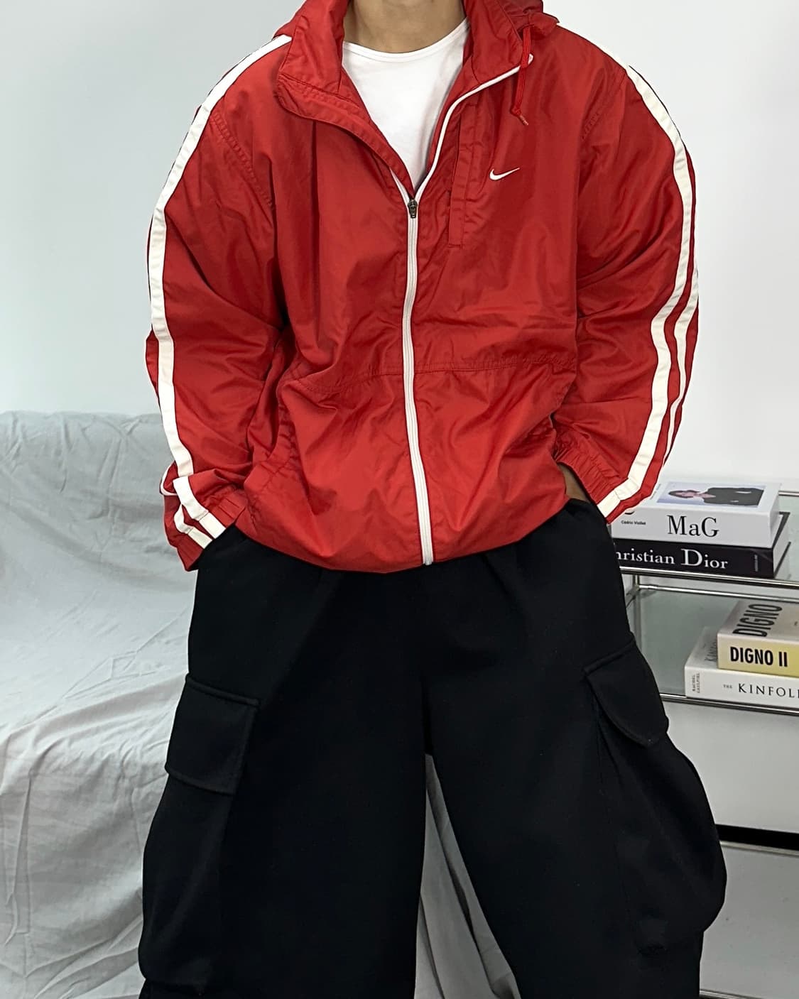 나이키 00s 사이드 라인 바람막이 점퍼 100 상품이미지1