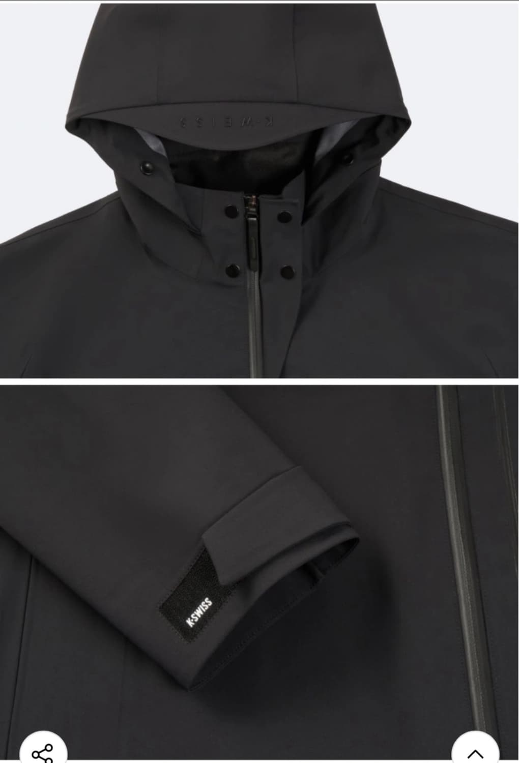 [새제품/XL] K-Swiss 3레이어 윈드브레이커 상품이미지2