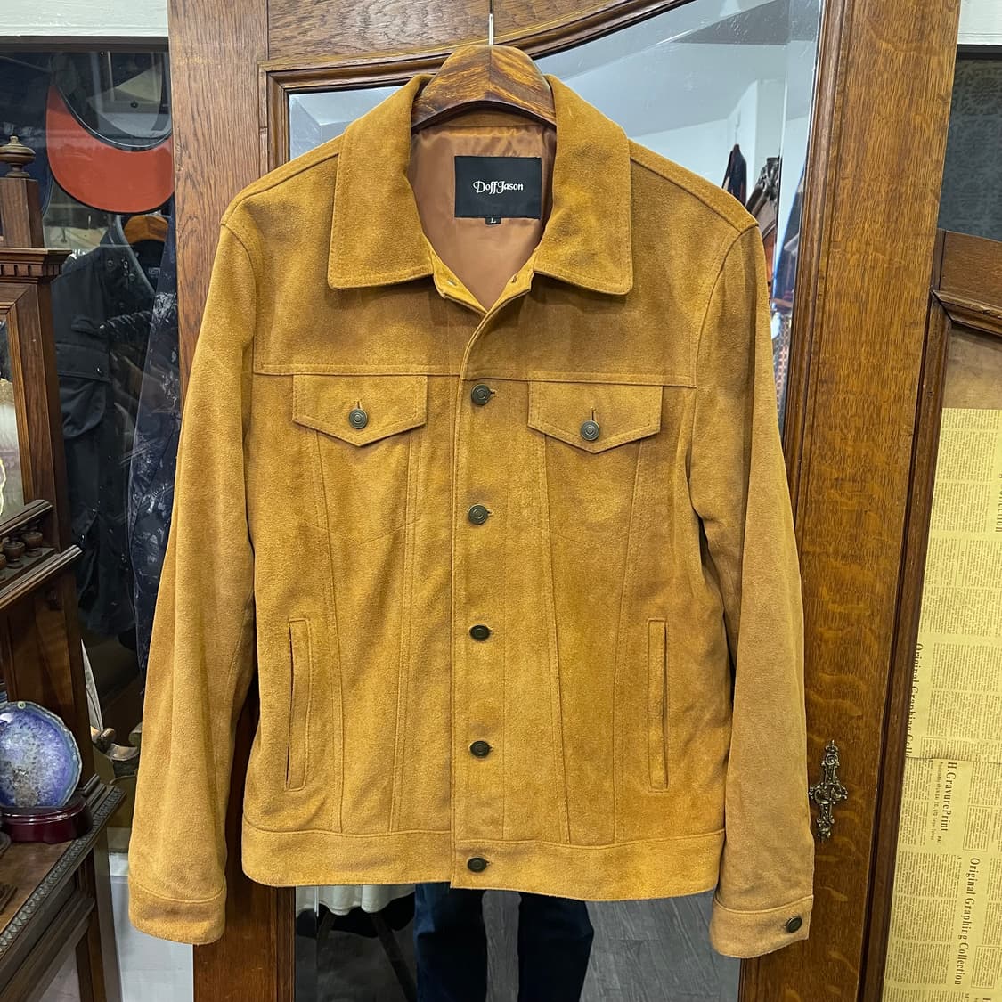 도프제이슨 소가죽 스웨이드 자켓 상품이미지2