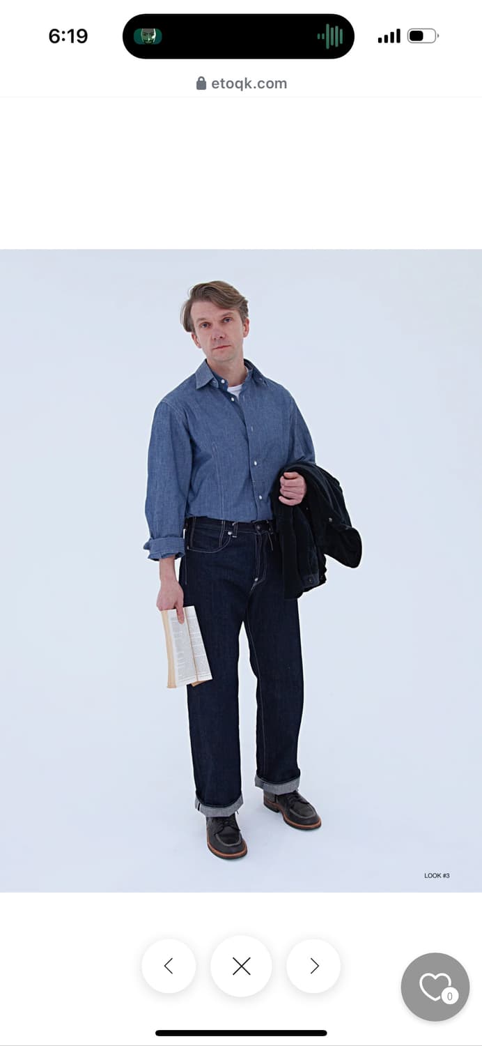 택포) 유스오브더워터 youthofthewater 3006 데님팬츠 L 상품이미지2