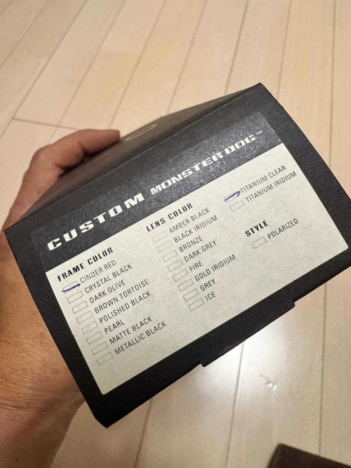 오클리 몬스터독 커스텀 신더레드/티타늄클리어 상품이미지5