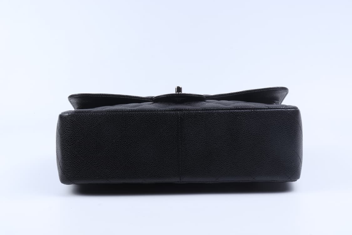 샤넬 클래식 캐비어 블랙 라지 은장 A58600 상품이미지4