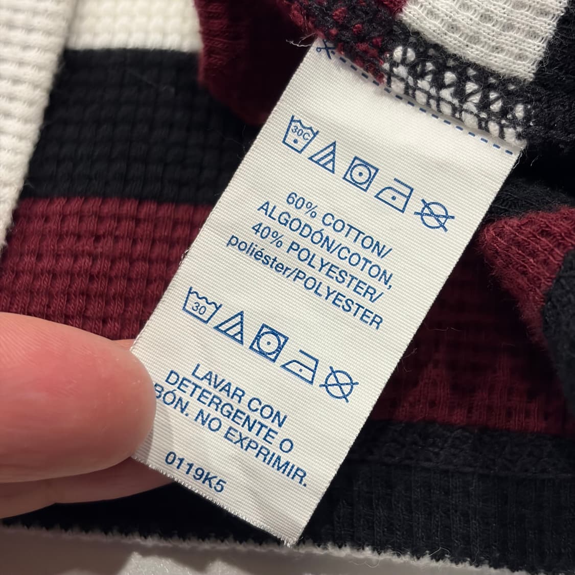 [S] 폴로 랄프로렌 와플 스트라이프 긴팔 티셔츠 C6 상품이미지6